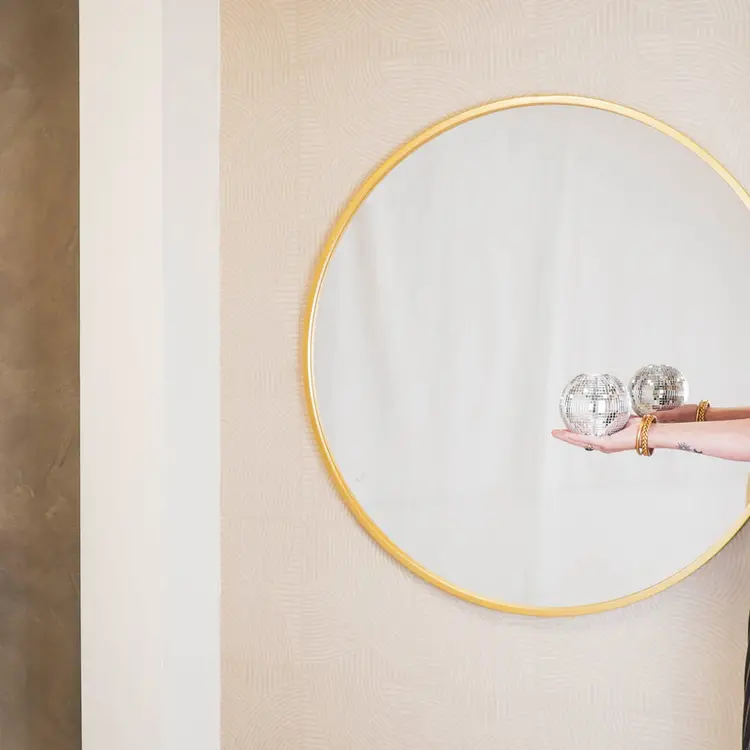 House Vitamin Candle holder - Tealight - Disco - Glass - Silver - 12x10cm