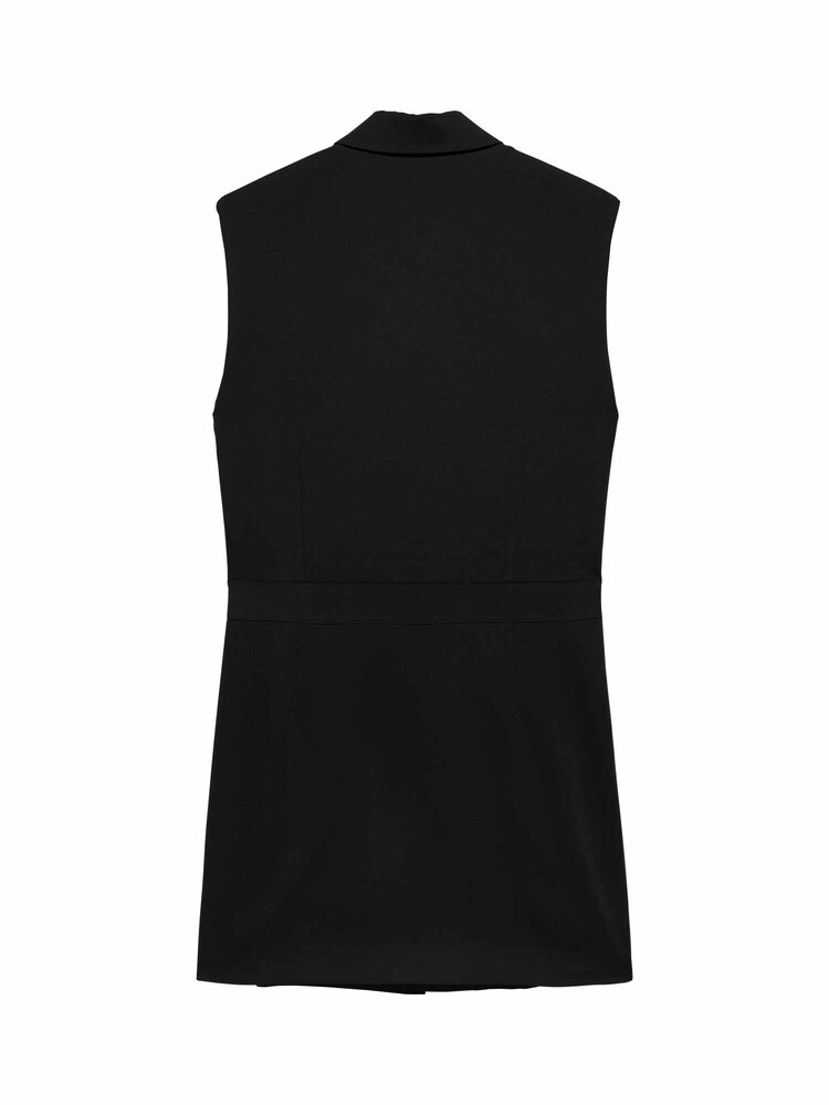 Catwalk Junkie Waistcoat Dress -  black