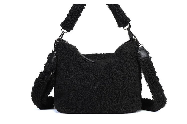 I'm Dutch Black teddy schoudertas Palma