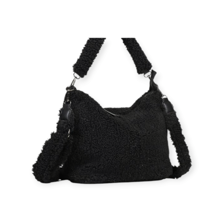 I'm Dutch Black teddy schoudertas Palma