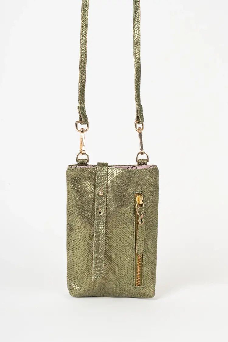 Lisbon Green Crossbody Bag