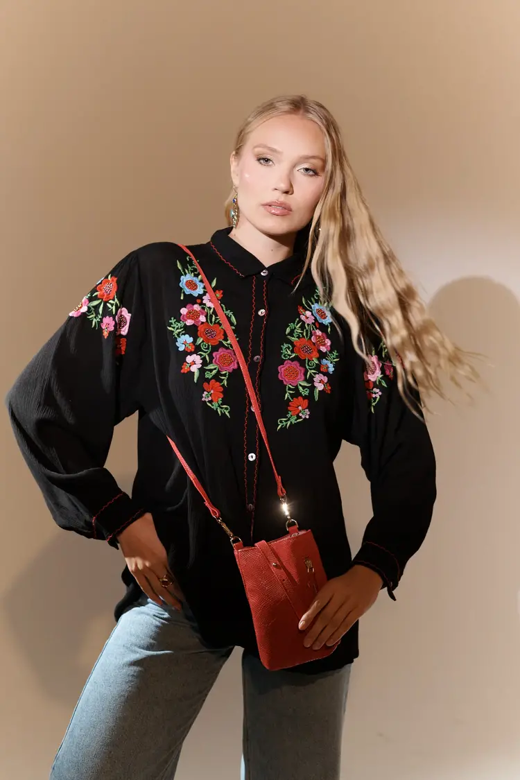 Red Lisbon Crossbody Bag