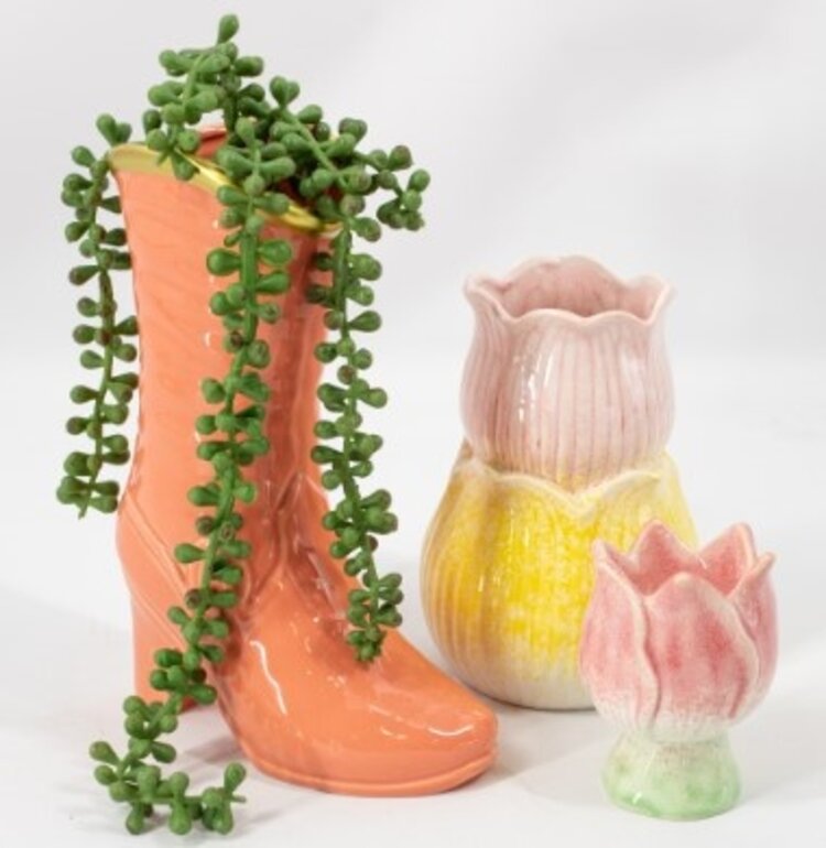 Pottery Vase Boot Salom 19.5x8x23.5 cm