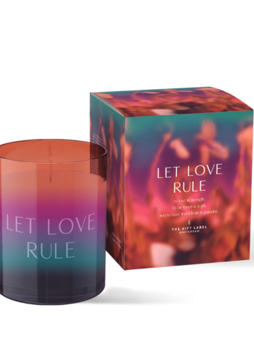 The Gift Label Amsterdam Candle Small - Let Love Rule 125 gr.