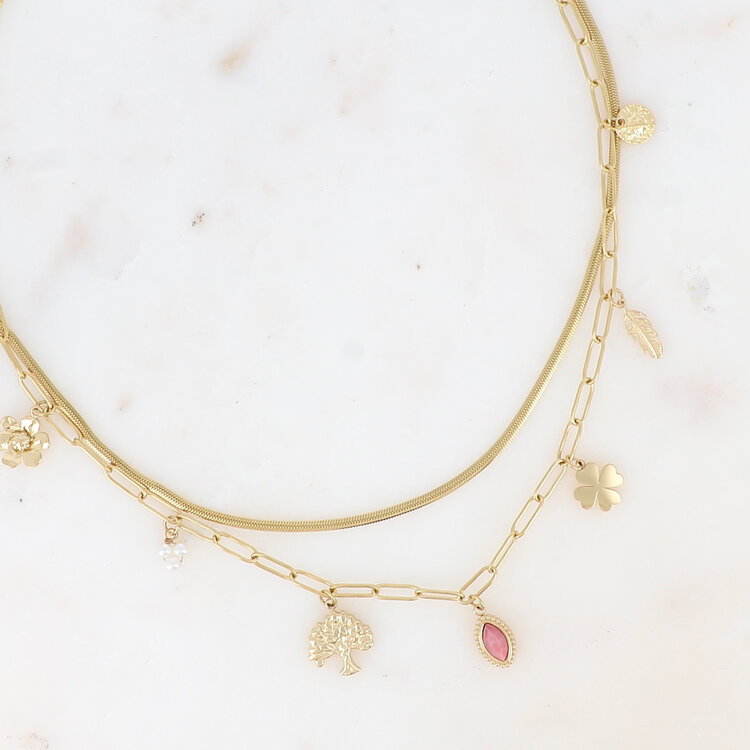 Bohm Paris Necklace BM1791- gold