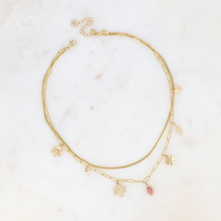 Bohm Paris Necklace BM1791- gold