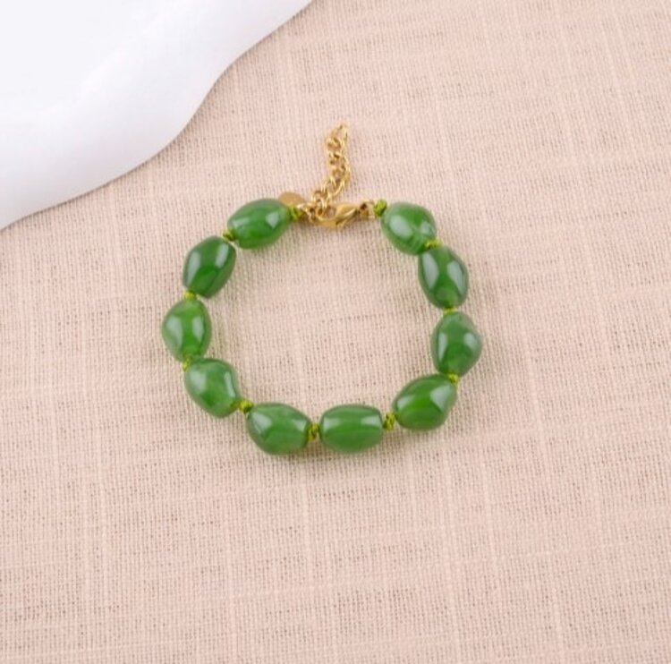Bohm Paris Sixtine bracelet - green   gold