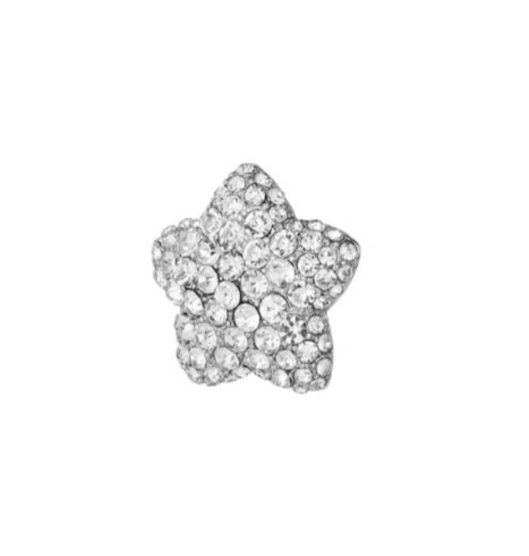 Floral essence broche - silver