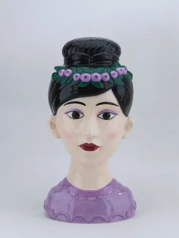 Vase colourful woman