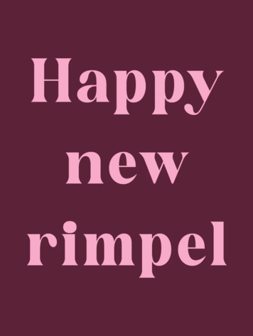 Tile - 'Happy new rimpel'