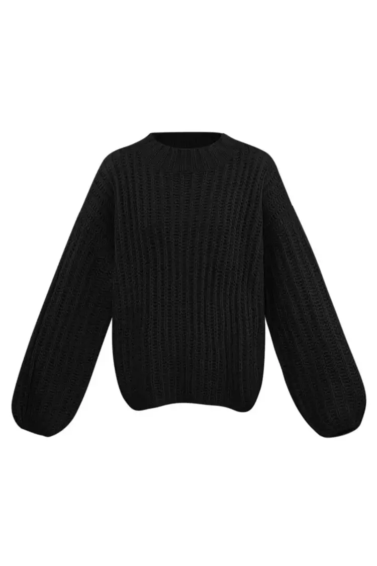 Everyday Classic knit -black