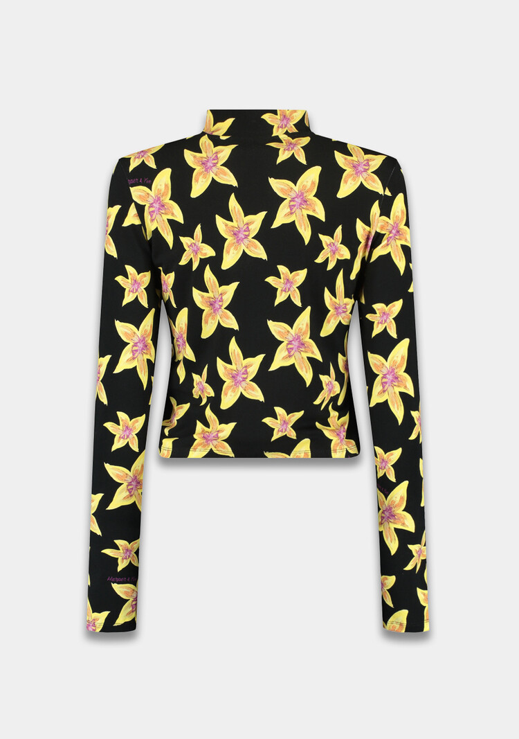 Harper & Yve Jeff Top - cheeky flower - yellow