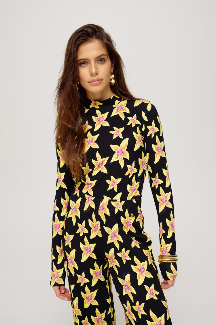 Harper & Yve Jeff Top - cheeky flower - yellow