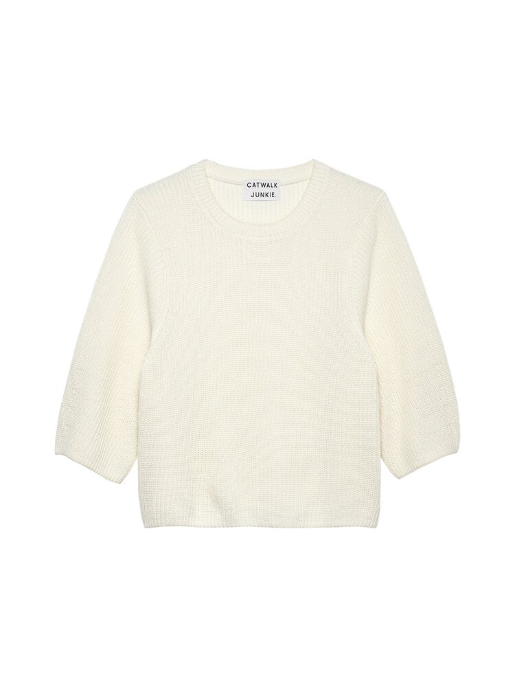 Catwalk Junkie Knit with short sleeves -  Egret