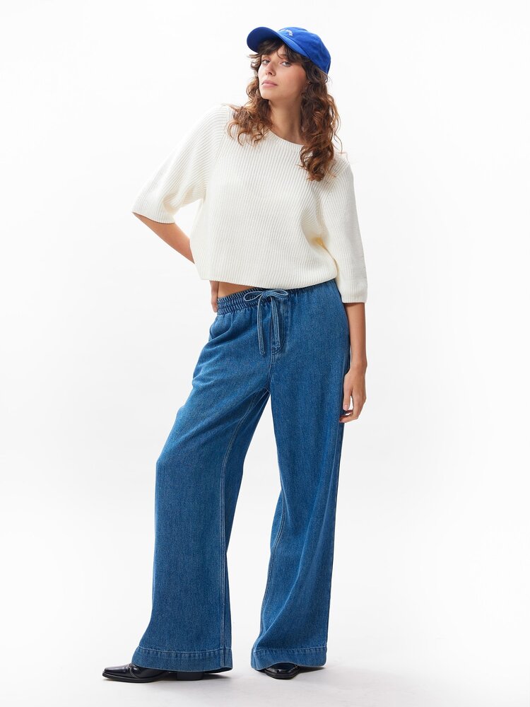 Catwalk Junkie Knit with short sleeves -  Egret