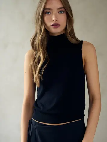 Noella Keshia Knit Top Black