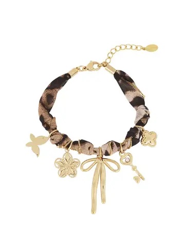 Leopard Trendy bracelet - gold
