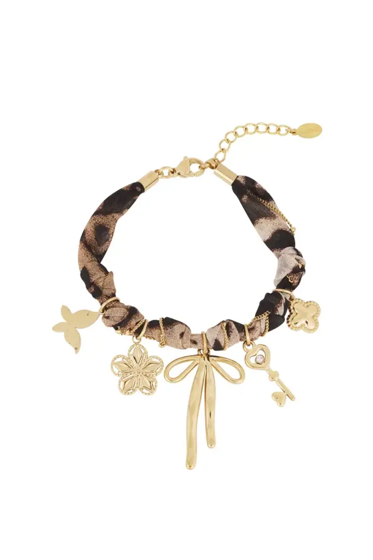 Leopard Trendy bracelet - gold