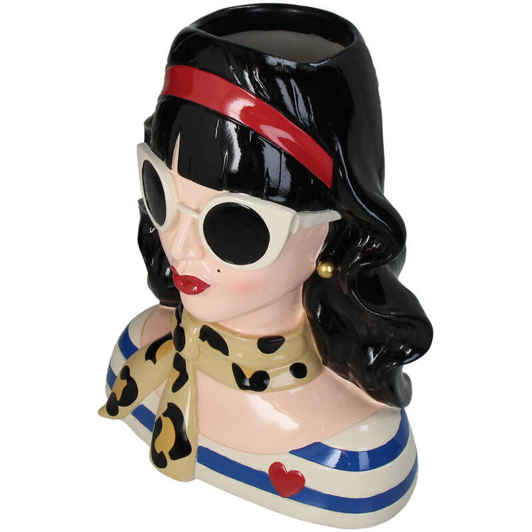 Vaas Fashion Lady Polyresin Multi 23x16x28,5cm