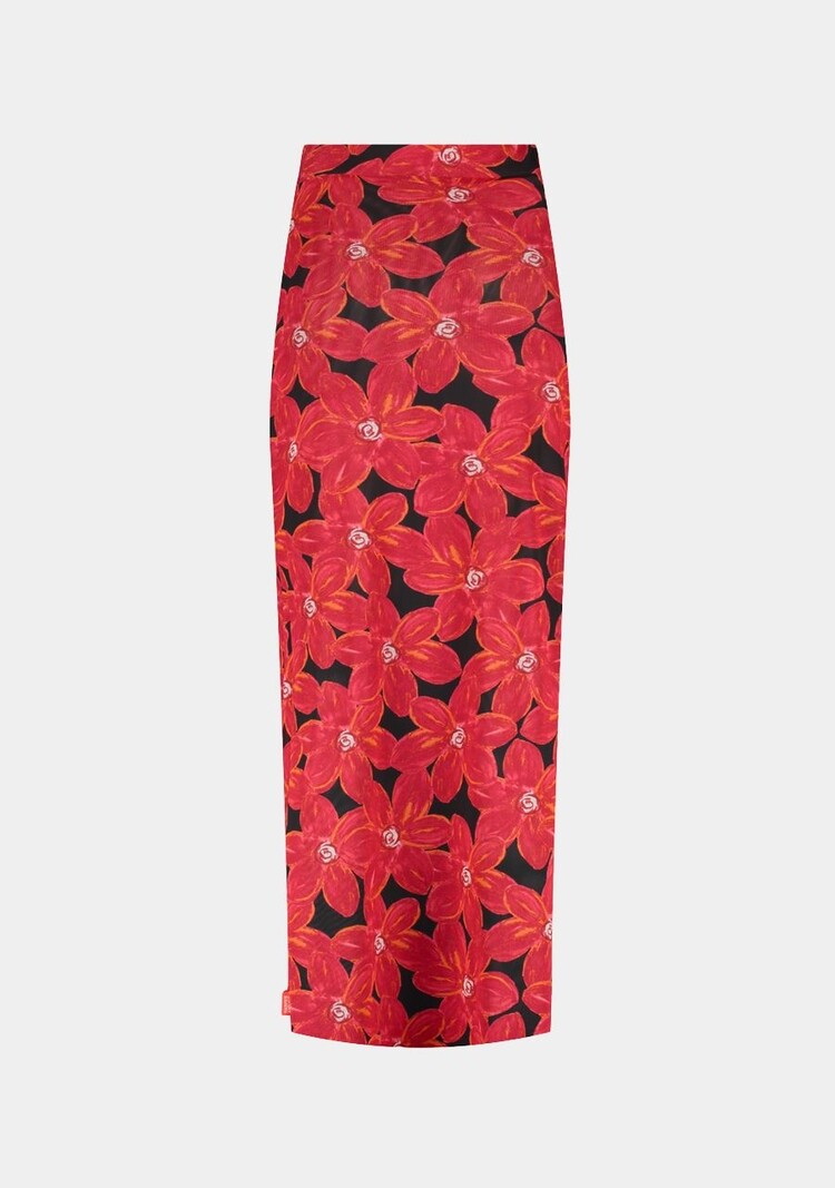 Harper & Yve Leny Skirt - spicy red flower