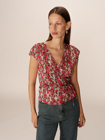 Grace & Mila Penny Top - red