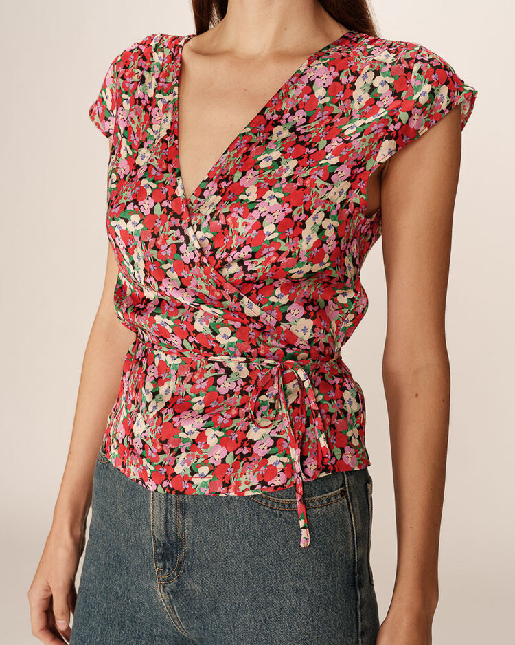 Grace & Mila Penny Top - red