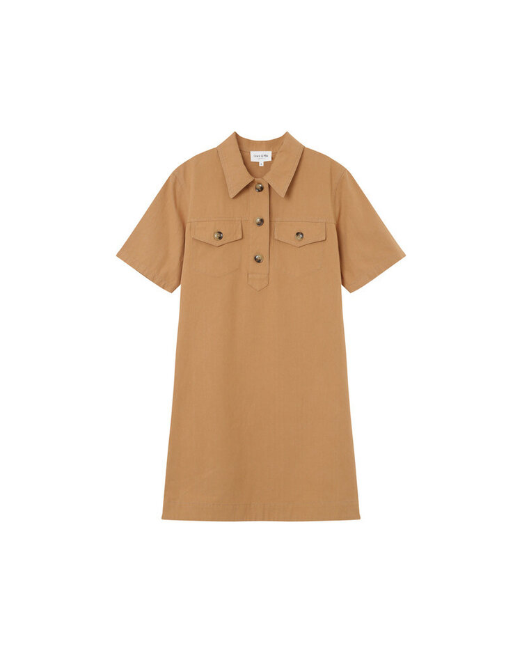 Grace & Mila Short Dress Philine - camel