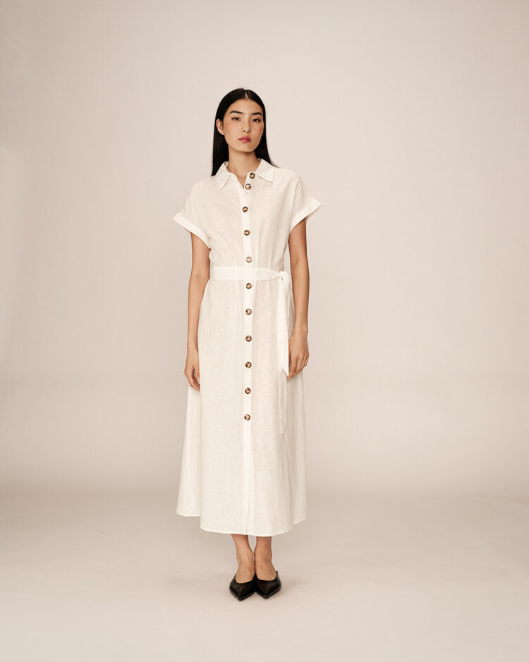 Grace & Mila Prudence Long Dress - ecru