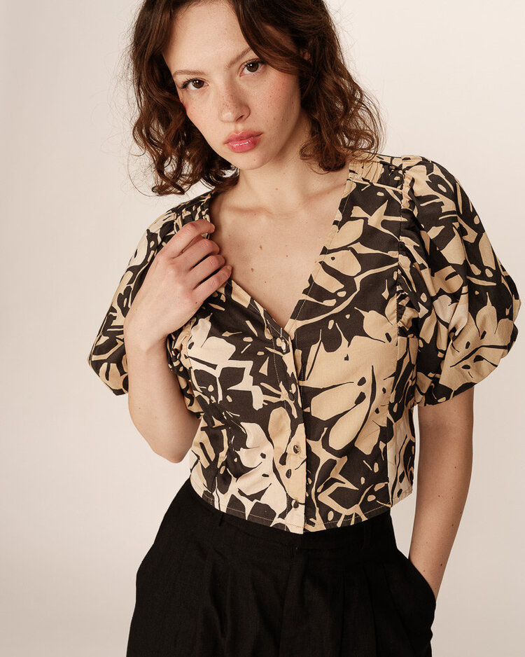 Grace & Mila Blouse Pineapple - beige