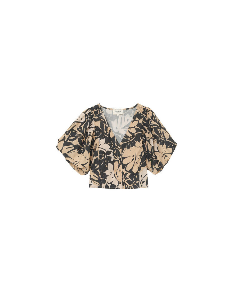 Grace & Mila Blouse Pineapple - beige