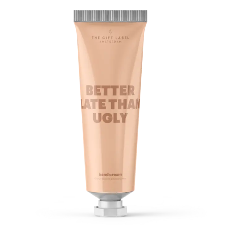 The Gift Label Amsterdam  Hand Cream Tube 50ml - STUDIO - Better Late Than Ugly