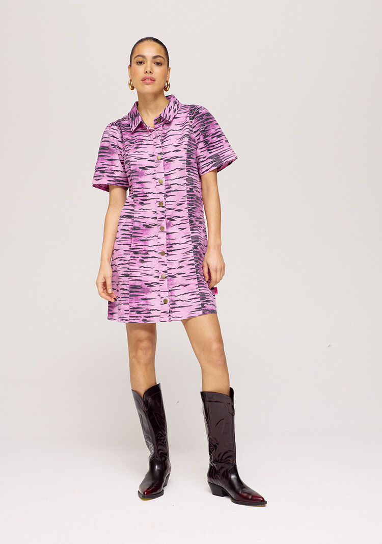 Harper & Yve Sarah Dress - Trashy Tiger - purple