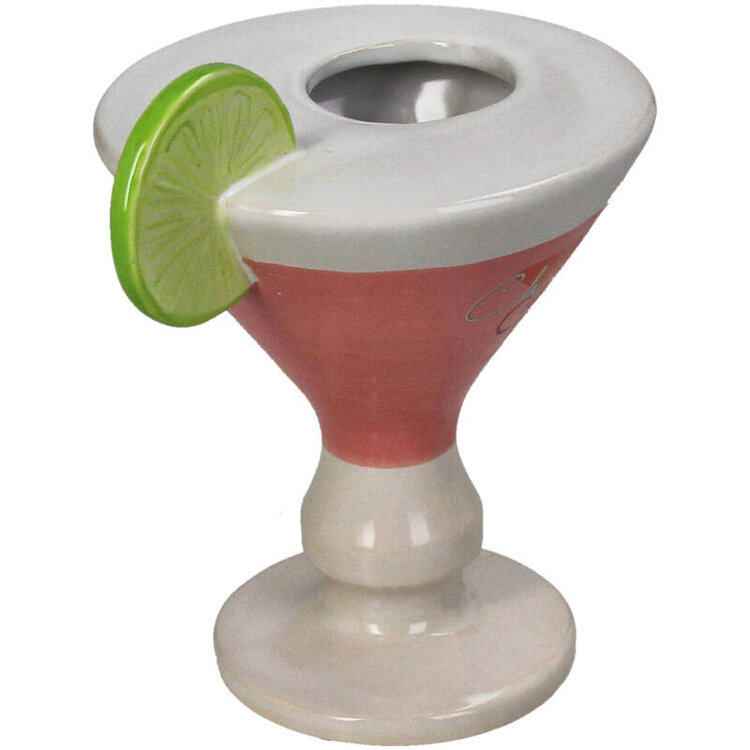 Vase Cocktail Fine Earthenware Pink 14.5x12x18cm