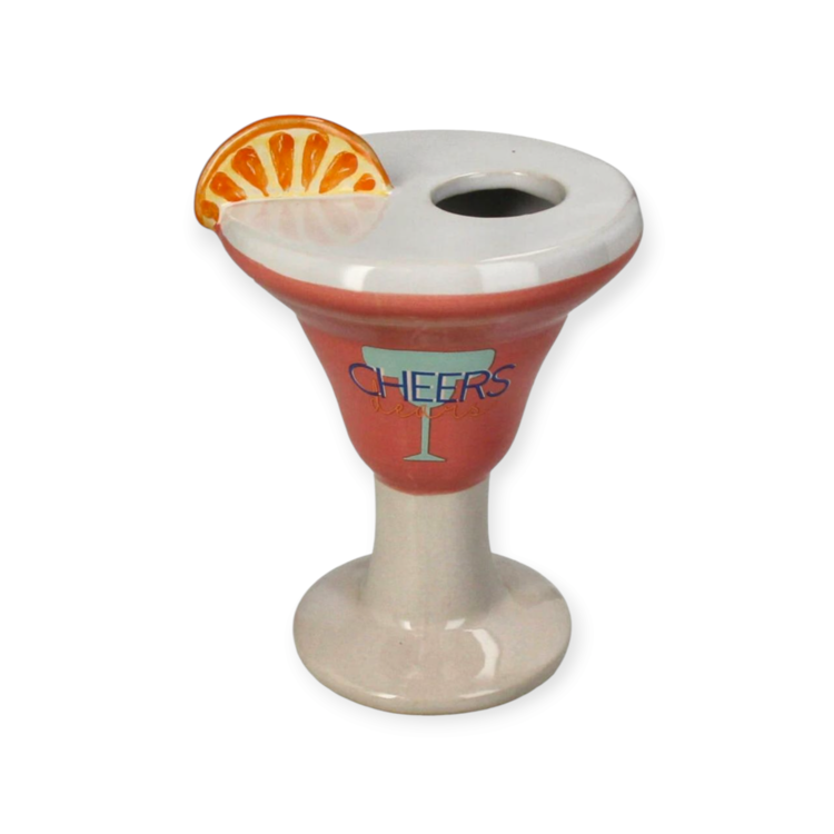 Vase Cocktail Fine Earthenware Pink 11.5x11x16cm