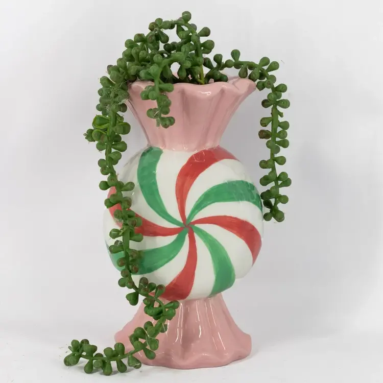 Pottery vase candy
