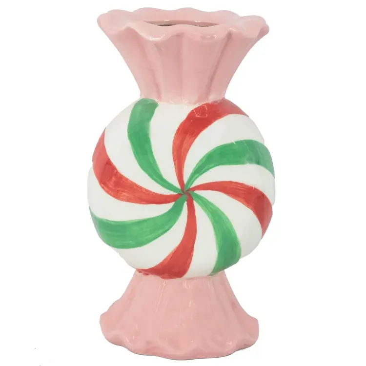 Aardewerk vaas candy