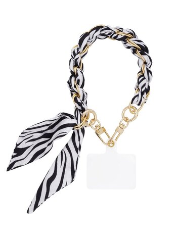 Telefoonkoord wild heart-wit goud kleur