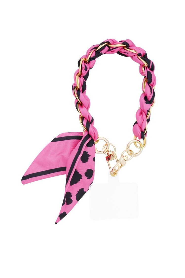 Phone cord wild heart- fuchsia