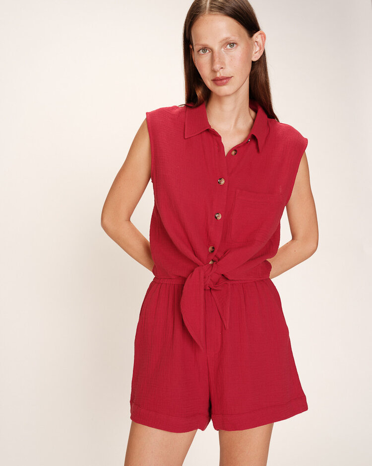 Grace & Mila Reglisse Blouse - cerise