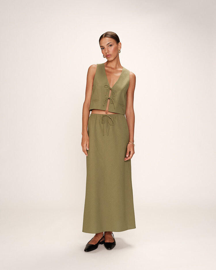 Grace & Mila Rousse Skirt -  green