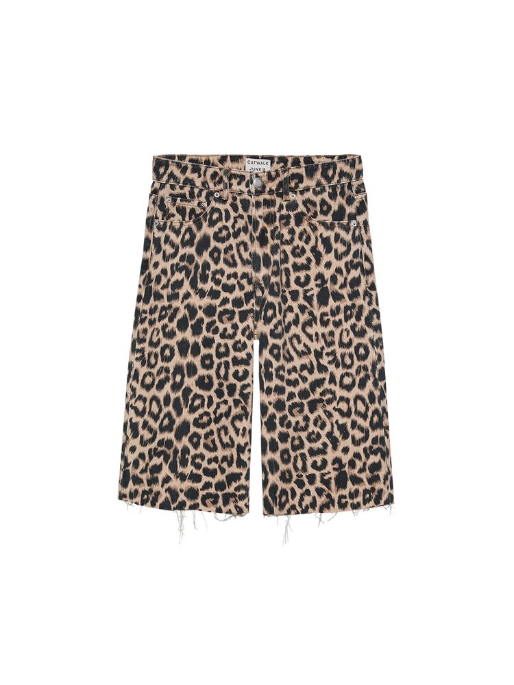 Catwalk Junkie Loose fit leopard jorts