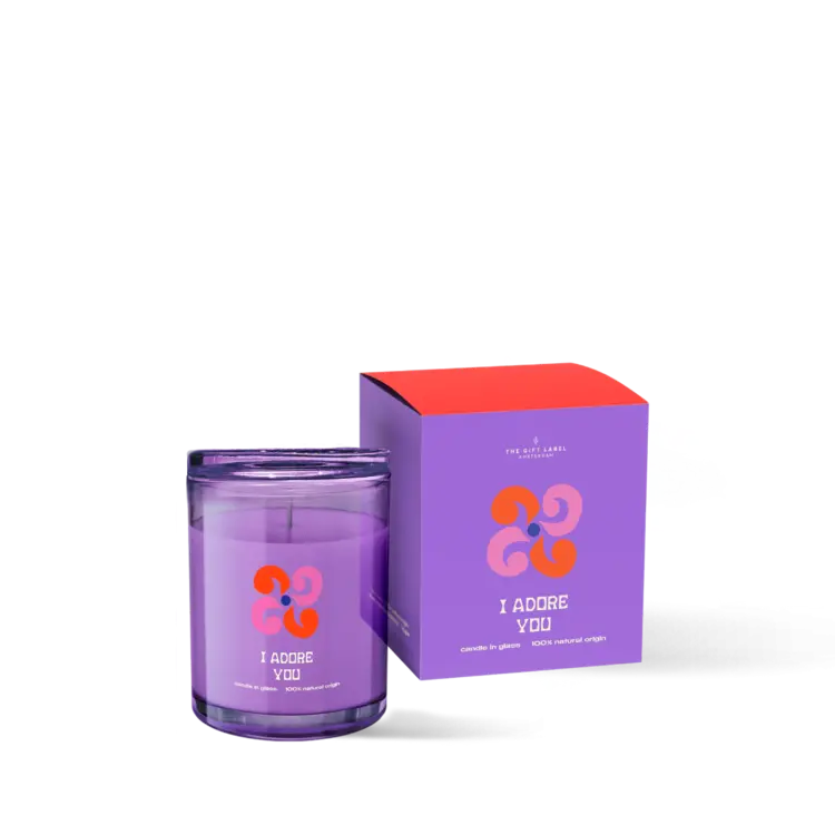 The Gift Label Amsterdam Candle 200gr - i Adore you