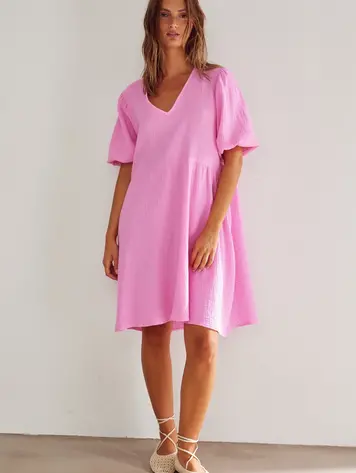 Noella Love Dress - bright pink
