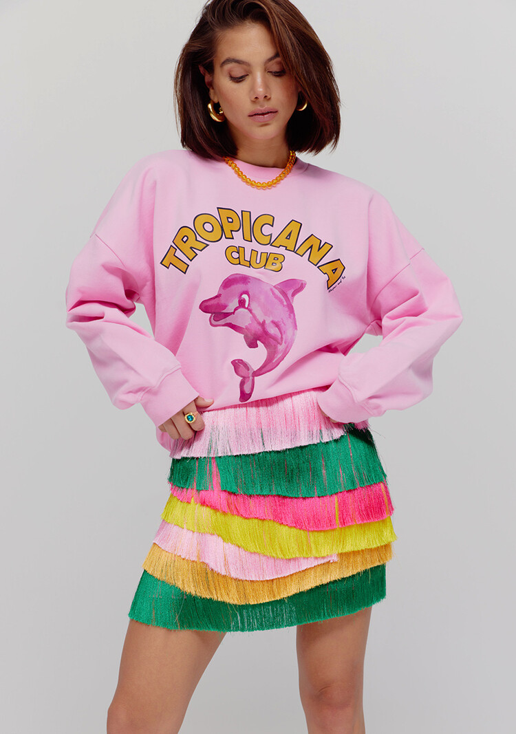 Harper & Yve Oliva Skirt - multi fringe