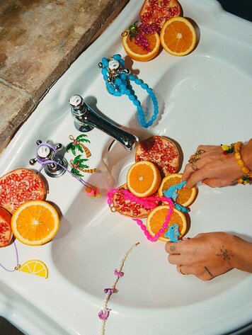 Harper & Yve Necklace Tropical - ocean blue