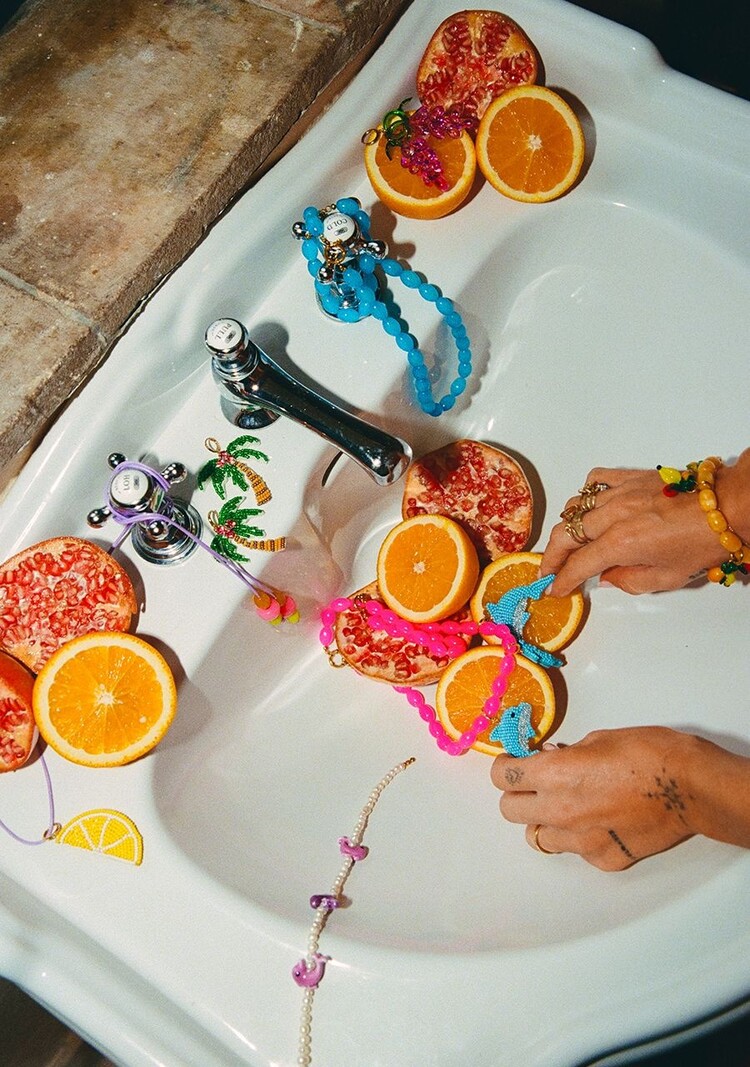 Harper & Yve Necklace Tropical - ocean blue