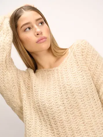 Noella Joseph Knit Sweater Beige