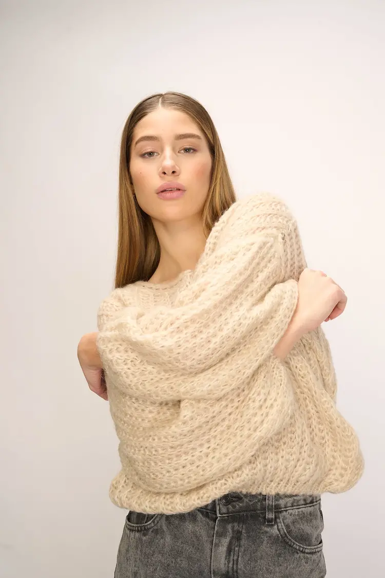 Noella Joseph Knit Sweater Beige