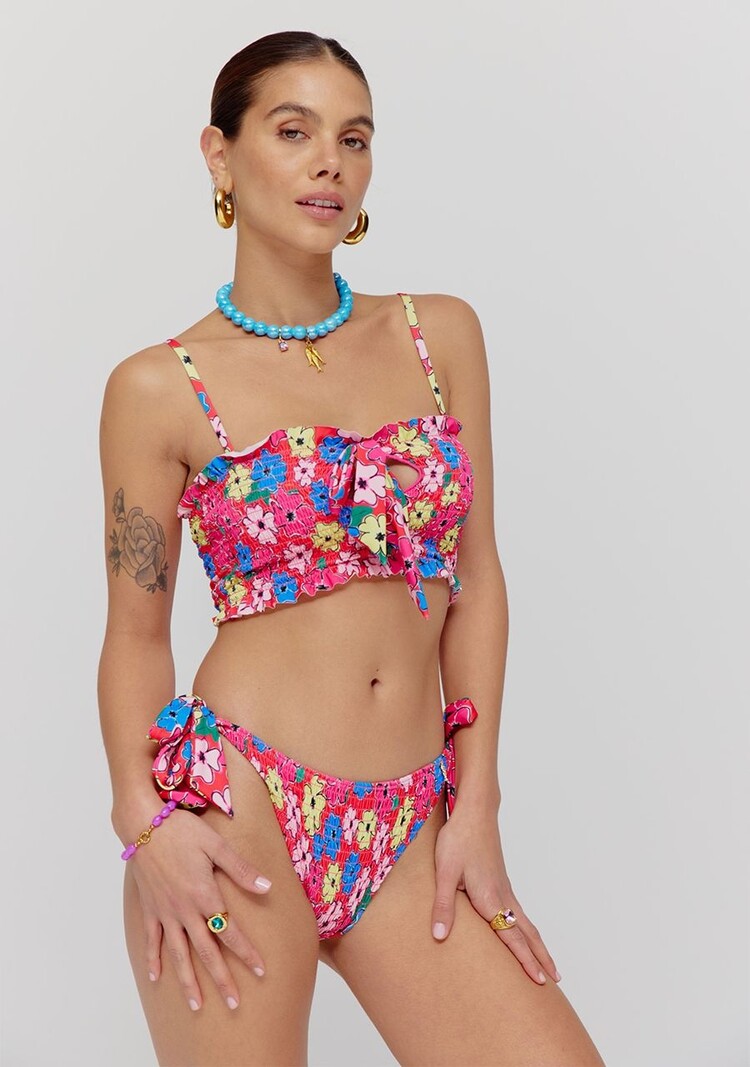 Harper & Yve Bikini Top Rosa - floral mix