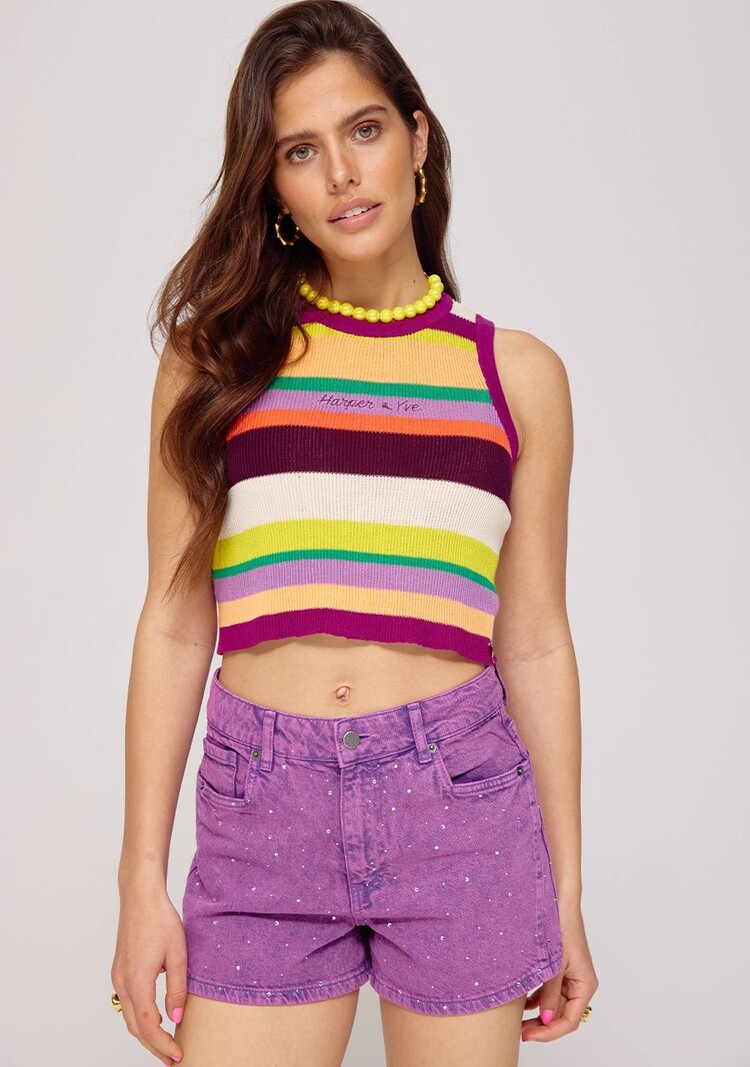Harper & Yve Mayra Short - vivid viola